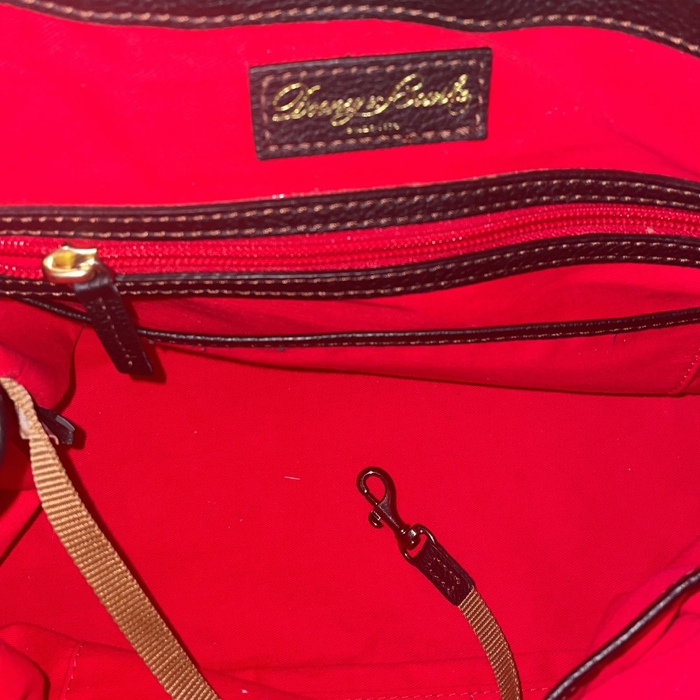 Dooney and Bourke Black Medium C logo satchel bag - Picture 4 of 10